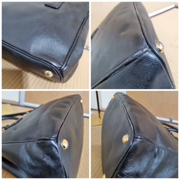 Authentic PRADASaffiano Small Galleria Double Zip Tote Black - Picture 6 of 11